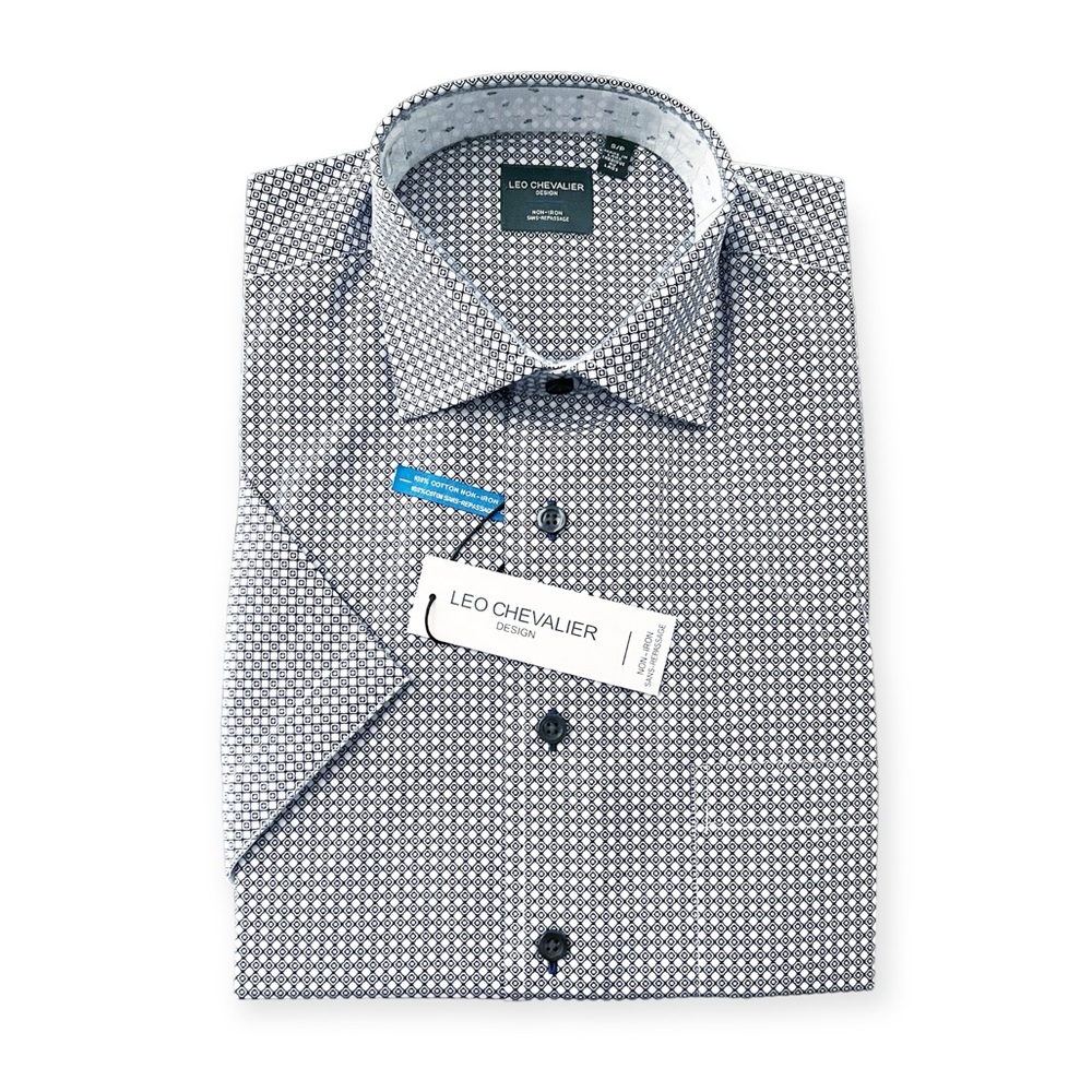 NWT Leo Chevalier Non-Iron Dress Shirt, Size S New w/Tag in Original Packaging